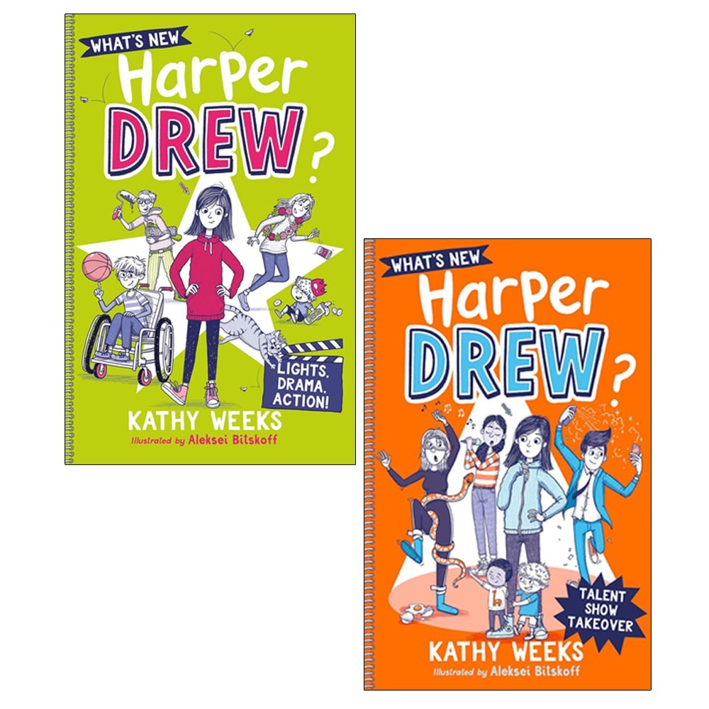 What's New, Harper Drew? Series 2 Books Collection Set by Kathy Weeks Talent Sho