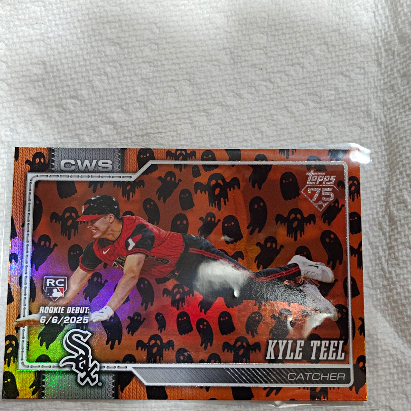 Topps 2025 Update Series Kyle Teel White Sox US259 RC Orange Parallel 83/99