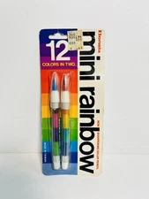 NEW Vintage 80'S Bensia Mini Rainbow Non Sharpening Color Pencils NOS