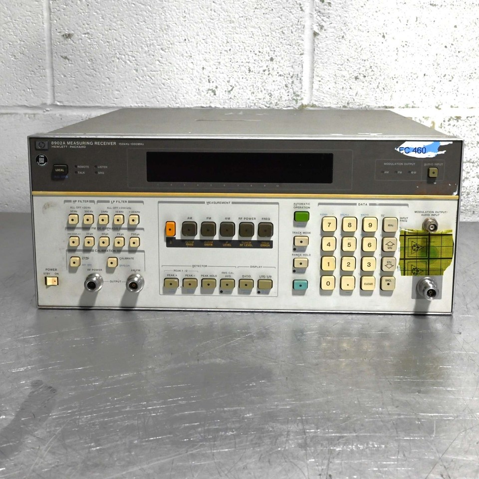 HP 8902A Measuring Receiver 150kHz - 1300 MHz Opt 002/030/032/037/C16 ...