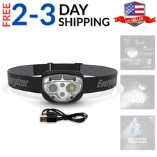 Rechargeable LED Headlamp Pro400, Water Resistant, High-Powered Bright LED, M...