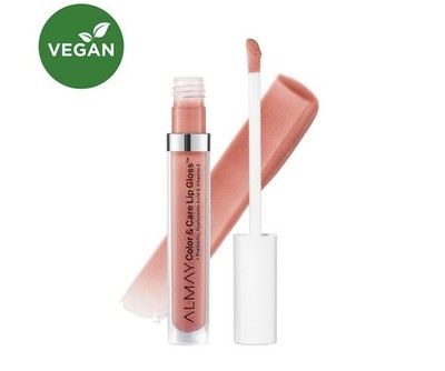 Almay Color & Care Lip Gloss Liquid Shimmer Peachy Sky 400 Vegan
