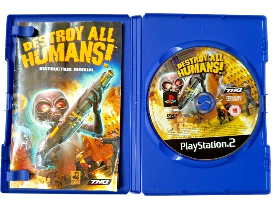 Destroy All Humans PS2 PAL UK Mint Condition Disc Boxed PlayStation 2 Aliens - Image 2 of 4
