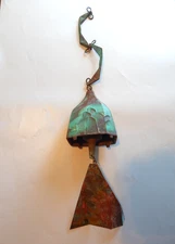 VTG PAOLO SOLERI CONSANTI ARCOSANTI BRUTALIST 22" CAST BRONZE WIND BELL CHIME