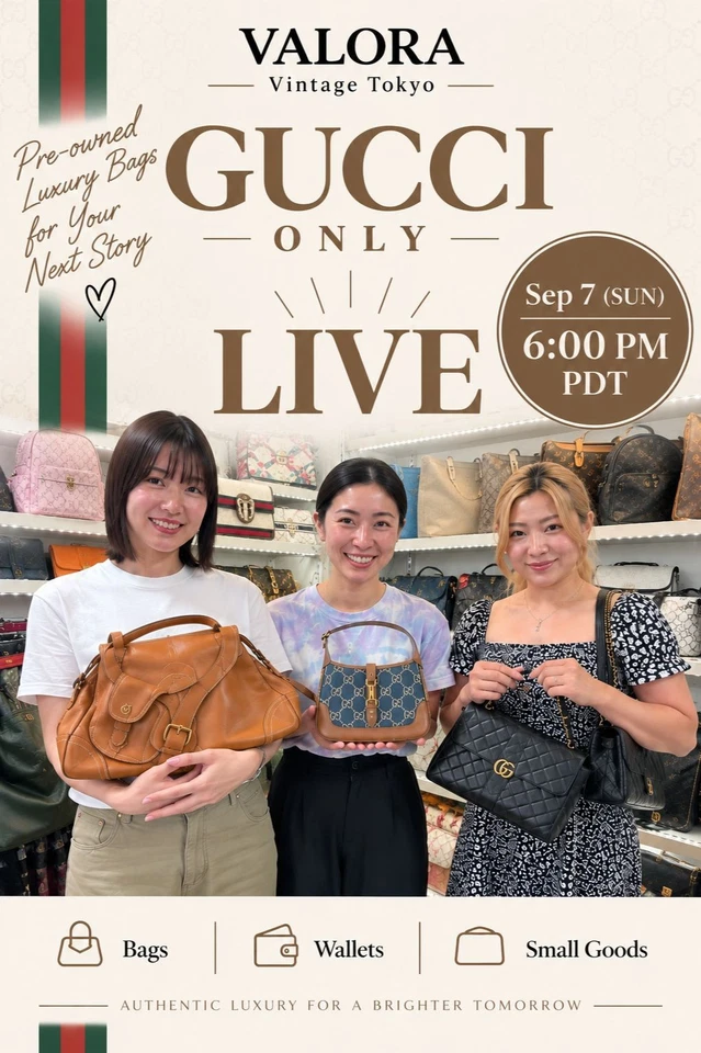 GUCCI ONLY – Bags, Wallets & Vintage Finds｜Valora Vintage Tokyo