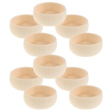Tiny Wooden Bowls: 52mm Tiny Round Blank Diy Wood Bowls For Hand Painting -