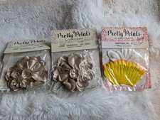 Vintage Pretty Petals By Sirocraft Lot Of 3 Glittery Gold  Daffodils