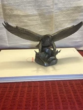 H. Wilson Fine Pewter Landing Eagle Limited Edition Sculpture Hudson. Numbered