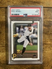 2025 Topps Series 1 Paul Skenes #98 Rookie Pittsburgh Pirates PSA 9 Baseball