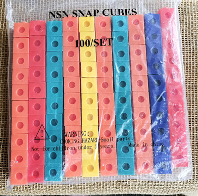ETA Hand 2 Mind Snap Cube Set 100pc Math Manipulatives #5810