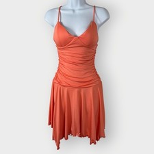 NEW Fashion Nova Melody Ruched Dress | S | Peach | 70s Disco Club Festival READ