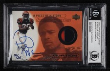 2000 Upper Deck Ovation A Piece of History Signed 1/25 Peter Warrick Auto 3c7