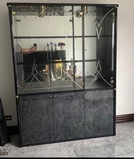 Display Case Hutch China Curio Cabinet Harlem Furniture Star Wars LEGO