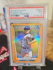 Dylan Cease 2014 Bowman Chrome Draft Orange Refractor /25 San Diego Padres PSA 9