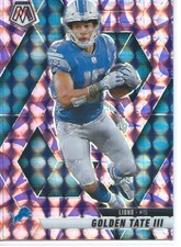 2025 Panini Mosaic - Golden Tate #214 Reactive Purple Mosaic Prizm