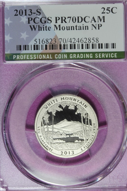 2013 S PCGS PR70DCAM WHITE MONTANA NATIONAL PARK WASHINGTON QUARTER #B52320