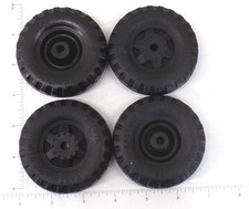 Set of 4 Buddy L 53 Ford Style Rubber Wheel/Tire Replacement Toy Parts BLP-017-4