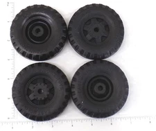Set of 4 Buddy L 53 Ford Style Rubber Wheel/Tire Replacement Toy Parts BLP-017-4