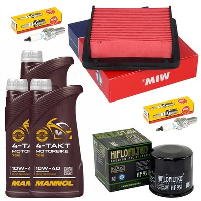 Öl Wartung Ölfilter 3L Set Luftfilter Zündkerze für Yamaha XP 530 Tmax SJ 17-20
