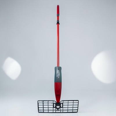 Vileda 1-2 Spray Max Mopp rot & grau mit beidseitigem Peeling & glattem Pad Nachfüller