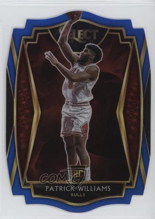 2020 Panini Select Premier Level Blue Prizm Die-Cut 70/249 Patrick Williams 18uk