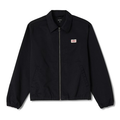 BRIXTON TRADEMARK LW GARAGE ZIP JACKET GR: M BLACK