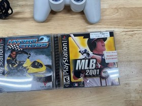 Sony PlayStation 1 PS1 Console SCPH-9001 Working Controller Wires 3 Games