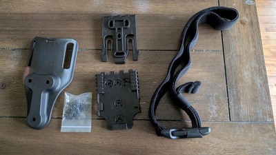 QLS Quick Locking System Kit, Holster Fork & Plate with Belt Loop & Strap