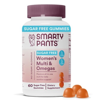 SmartyPants Women's Multivitamin Gummies, Sugar 60 Count (Pack of 1), Womens
