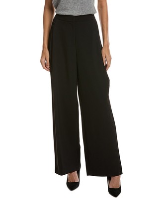 Kenneth Cole Luxe Twill Side Pleat Wide Leg Pant Women's