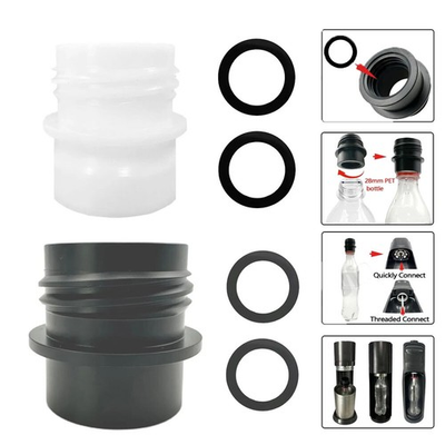 #ad 【USA】28 mm PET Soda Water Bottle Adapter Adaptor For Soda Machine Markers $13.49