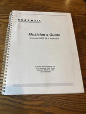 kurzweil k1000 se II musicians guide Original Manual