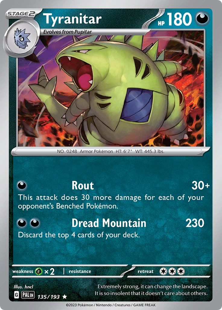 Tyranitar Holofoil [PAL - 135/193 Paldea Evolved]