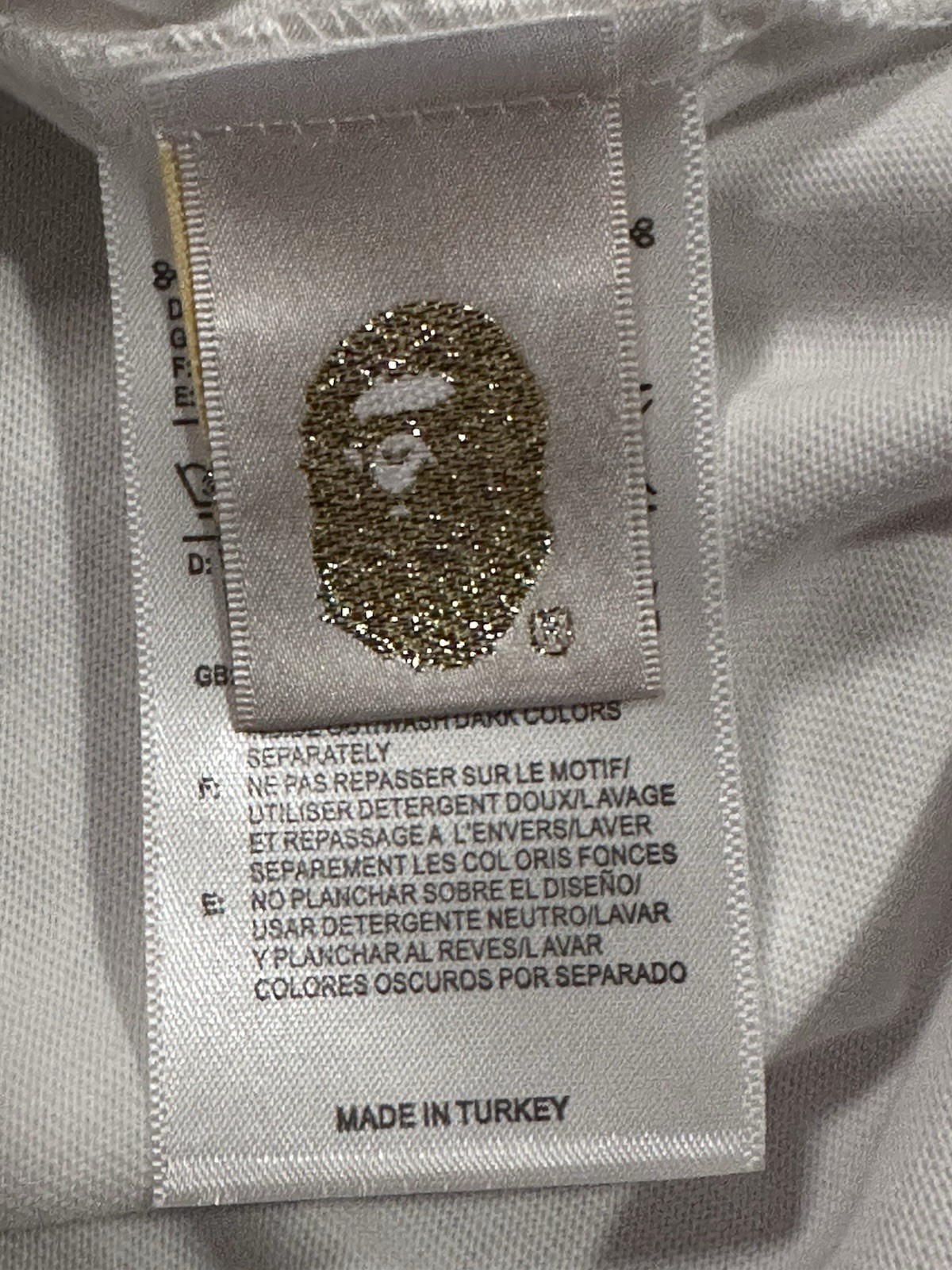 New A Bathing Ape XL Bape T-Shirt Smoking Ape Boss Ape With Tags And Bag thumbnail 5