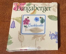 Longaberger Cookbooks Tie-On ONLY Ceramic Botanical Fields New Cookbook