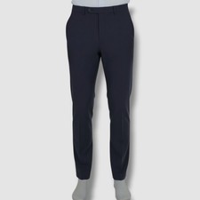 Bar III Men's Blue Solid Skinny-Fit Wool Stretch Suit Pants Size 29W 30L
