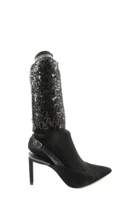 ZARA Stiletto Dames Escarpins T EU 37 noir élégant - Photo 1/4