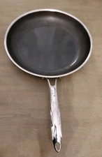 HexClad Hybrid 12 Inch Stainless Steel Frying Pan No Lid Used Some Wear READ
