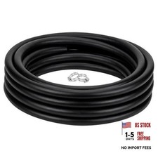 Black Reinforced Vinyl Tubing 3/4" id x PVC Braided hose  2 ID 3/4 INCH 25 ft