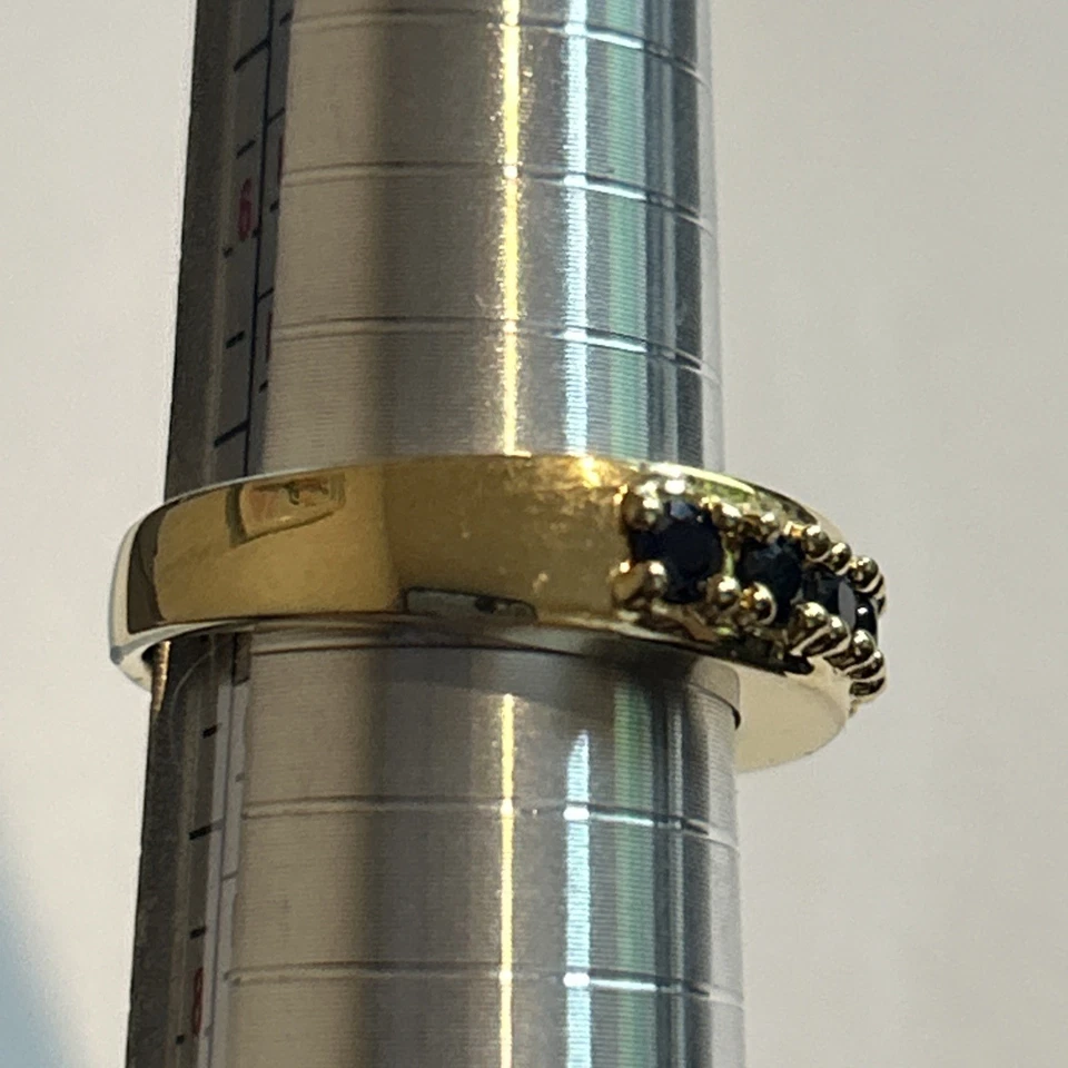 Anillo ROSS SIMONS Oro sobre Plata de Ley 925 Piedras Preciosas Talla 7 Foto 3 de 4