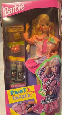 Barbie Paint'N Dazzle Doll Cool Creations Blonde 1993 Mattel No. 10039 *NRFB*