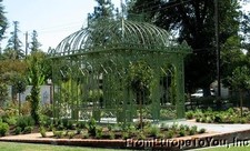 VICTORIAN STYLE LARGE TUBULAR IRON GARDEN GAZEBO #5