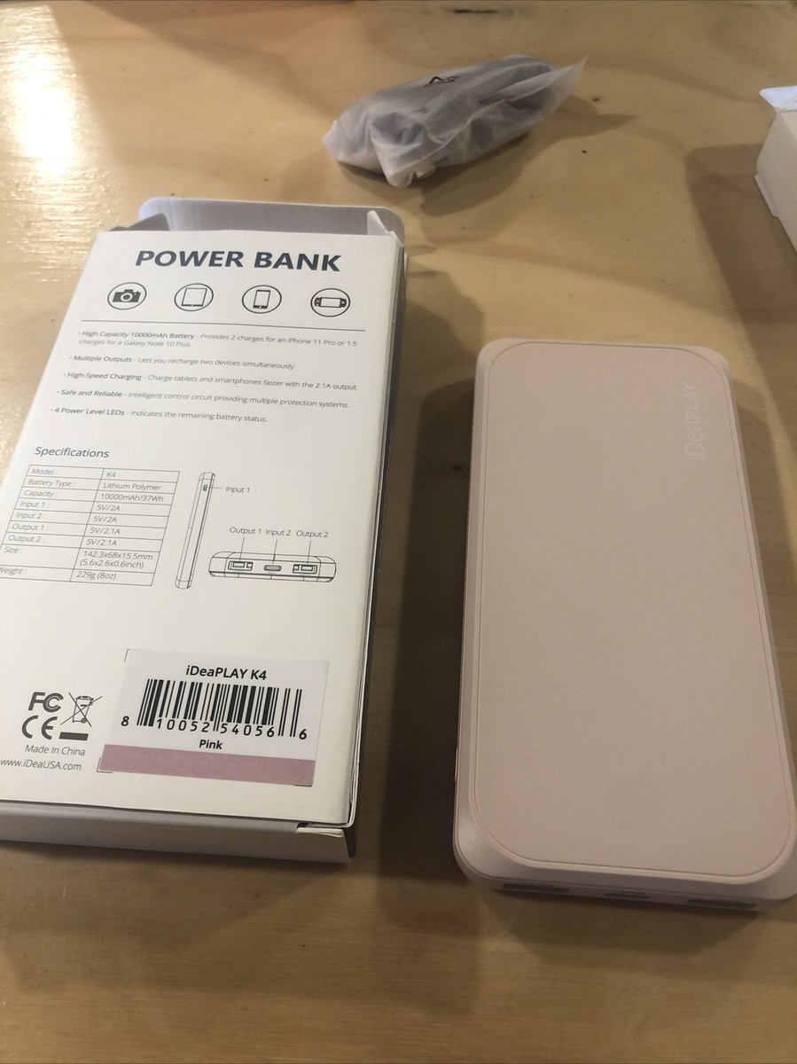 ideaplay fast wireless 10000 mah portable powerbank