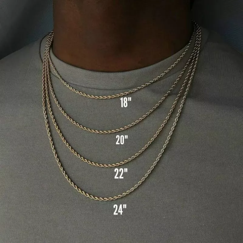 Mens rope chain with pendant deals