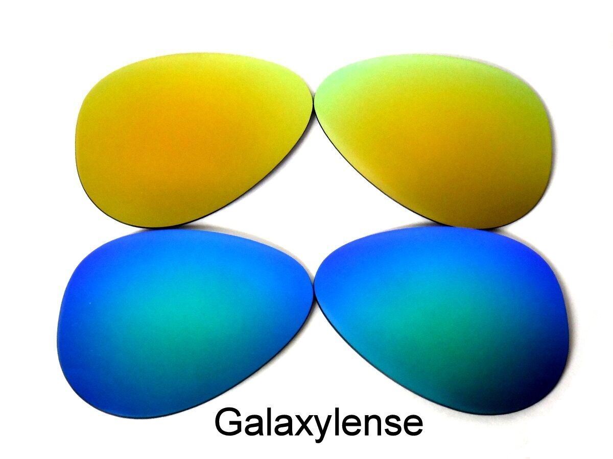 Galaxy Replacement Lenses For Ray Ban RB3025 Aviator Green&Gold