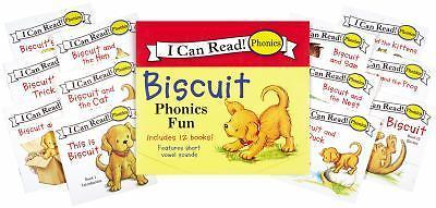 Biscuit 12-Book Phonics Fun!: A Box of 12 Mini-Books Featuring Short and Long Vo