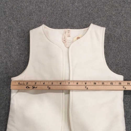 NEW Gray Label GOTS Organic Cotton Daxton Cream Color Vest Kids Sz 5/6 Unisex - Picture 11 of 14