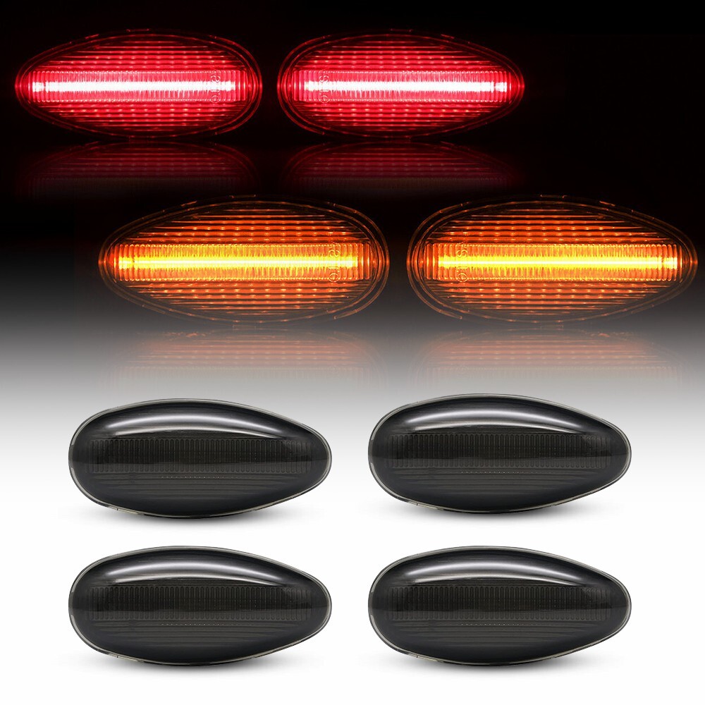 4pc LED Dually Bed Marker Lights for GMC Sierra 2500HD 3500HD 1999-2014