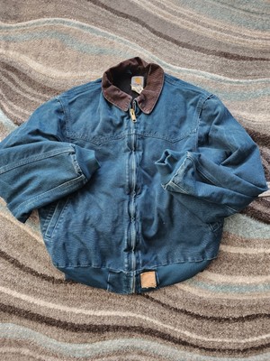Vintage Carhartt J14 DTL Santa Fe Jacket Mens Size Large Dark Teal  