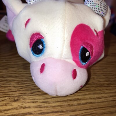 2020 Basic Fun -Cutetitos Pizzaitos Plush pink 8'' COW